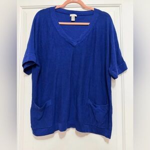 Chico's Royal Blue Knit Top